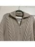 Naadam Graphic Tan Multi Color Pullover Sweater Size S - photo 7