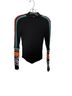 Free People Black Multi Color Long Sleeve Top Size S - photo 1