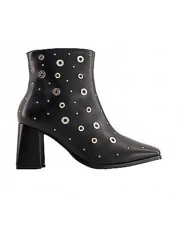 Andrea Women's Medium Heel Riveted Ankle Booties (view 1)