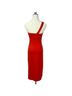 H:ours Solid Red Cocktail Dress Size XS - photo 2