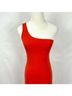 H:ours Solid Red Cocktail Dress Size XS - photo 6