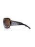 Chanel 100% Synthetic Brown Chanel embellished CC logo shield sunglasses One size - photo 5