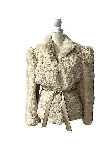 Wilsons Leather Rabbit Fur Coat (view 1)