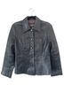 Banana Republic 100% Leather Solid Blue Leather Jacket Size M - photo 1