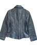 Banana Republic 100% Leather Solid Blue Leather Jacket Size M - photo 2