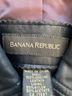 Banana Republic 100% Leather Solid Blue Leather Jacket Size M - photo 5
