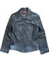 Banana Republic 100% Leather Solid Blue Leather Jacket Size M - photo 9