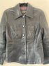 Banana Republic 100% Leather Solid Blue Leather Jacket Size M - photo 10