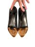 Stuart Weitzman Snake Print Black Heels Size 6 - photo 6