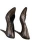 Stuart Weitzman Snake Print Black Heels Size 6 - photo 4
