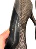 Stuart Weitzman Snake Print Black Heels Size 6 - photo 3