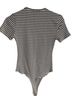 Lulus Stripes White Black Bodysuit Size S - photo 3