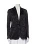 Theory 100% Viscose Floral Jacquard Damask Blue Blazer Size 6 - photo 1