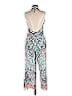 Camilla Jacquard Floral Snake Print Damask Paisley Bow Print Graphic Tropical Blue Jumpsuit Size 6 - photo 2