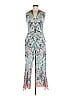 Camilla Jacquard Floral Snake Print Damask Paisley Bow Print Graphic Tropical Blue Jumpsuit Size 6 - photo 4