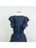 LoveShackFancy 100% Cotton Solid Black Casual Dress Size S - photo 7