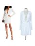 Halston Solid White Cocktail Dress Size 12 - photo 9