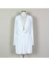 Halston Solid White Cocktail Dress Size 12 - photo 4