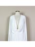 Halston Solid White Cocktail Dress Size 12 - photo 5