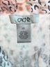 Cache Animal Print Pink Black White Sleeveless Silk Top Size XS - photo 3