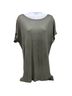 L'Agence Solid Green Gray Short Sleeve Top Size XS - photo 1