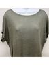 L'Agence Solid Green Gray Short Sleeve Top Size XS - photo 4