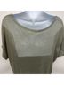 L'Agence Solid Green Gray Short Sleeve Top Size XS - photo 5