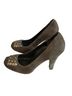BCBG Gray Silver Heels Size 9 1/2 - photo 3