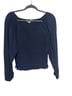 Ann Taylor LOFT Solid Blue Long Sleeve Top Size M - photo 1