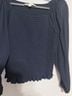 Ann Taylor LOFT Solid Blue Long Sleeve Top Size M - photo 3