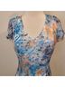 Komarov 100% Polyester Floral Blue Orange Casual Dress Size XL - photo 5
