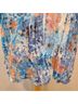 Komarov 100% Polyester Floral Blue Orange Casual Dress Size XL - photo 6