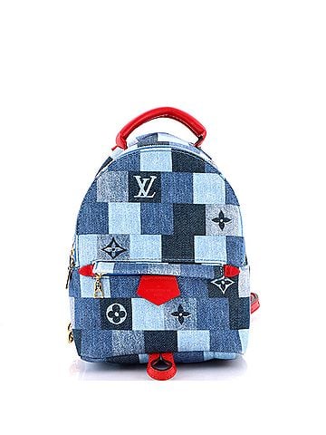 Louis Vuitton Palm Springs Backpack Damier and Monogram Patchwork Denim Mini (view 1)