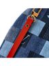 Louis Vuitton 100% Denim Blue Palm Springs Backpack Damier and Monogram Patchwork Denim Mini One size - photo 6