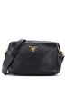 Prada 100% Leather Black Double Zip Camera Bag Vitello Daino One size - photo 1