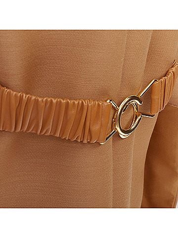 Bottega Veneta Bottega Veneta Runway satin trim leather belted coat (view 2)