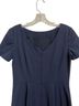 Theory Solid Blue Wool Dress Size 4 - photo 7