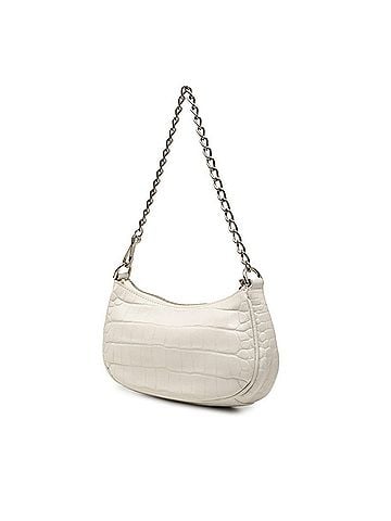 Balenciaga Balenciaga Le Cagoule Mini XS Handbag/Chain Shoulder Bag, 2-Way, 695814, White Leather, Women's (view 2)