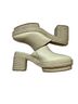 ALOHAS Multi Color White Ivory Tan Brown Yellow Heels Size 8 - photo 7