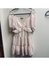 Trixxi 100% Polyester Floral White Pink Casual Dress Size S - photo 3