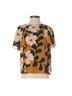Maeve 100% Polyester Floral Multi Color Short Sleeve Blouse Size 0 - photo 1