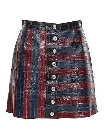 Louis Vuitton Louis Vuitton Runway eel leather patchwork skirt (view 1)