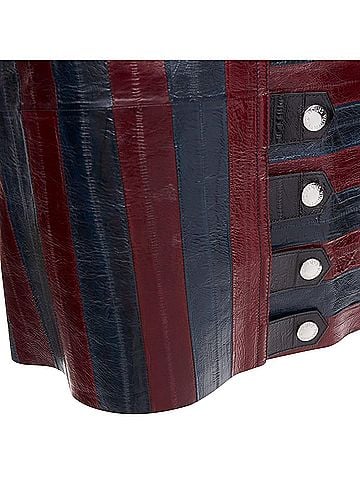 Louis Vuitton Louis Vuitton Runway eel leather patchwork skirt (view 2)