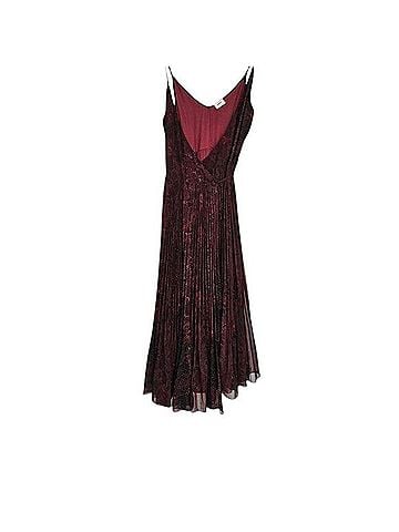 Wilfred Beaune Pleated Wrap Midi Dress Cocktail Dress (view 2)