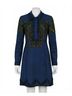 Bottega Veneta Blue Women's Collared Pattern Dress Size 2 - photo 1
