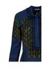 Bottega Veneta Blue Women's Collared Pattern Dress Size 2 - photo 4