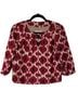 MICHAEL Michael Kors 100% Linen Print Red Tan Jacket Size S (petite) - photo 1