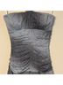 Taboo 100% Polyester Solid Color Block Gray Silver Cocktail Dress Size S - photo 6