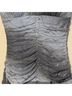 Taboo 100% Polyester Solid Color Block Gray Silver Cocktail Dress Size S - photo 7