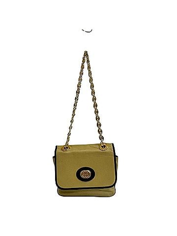 Gucci GUCCI 576423 Chain Handbag Flap Interlocking G Shoulder Bag Beige (view 1)
